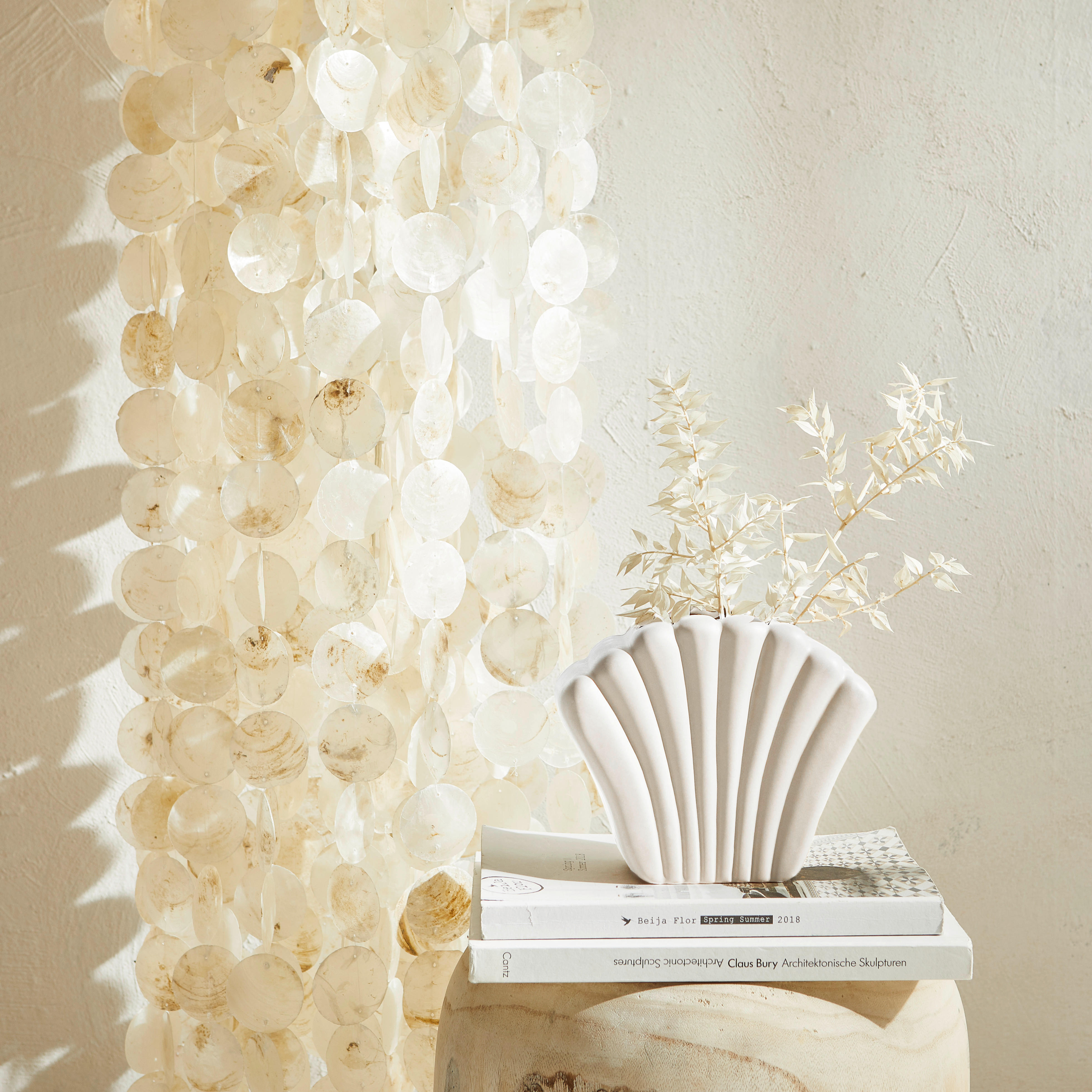 HÄNGELEUCHTE 30/200 cm  - Naturfarben/Weiß, Design, Holz (30/200cm) - Näve