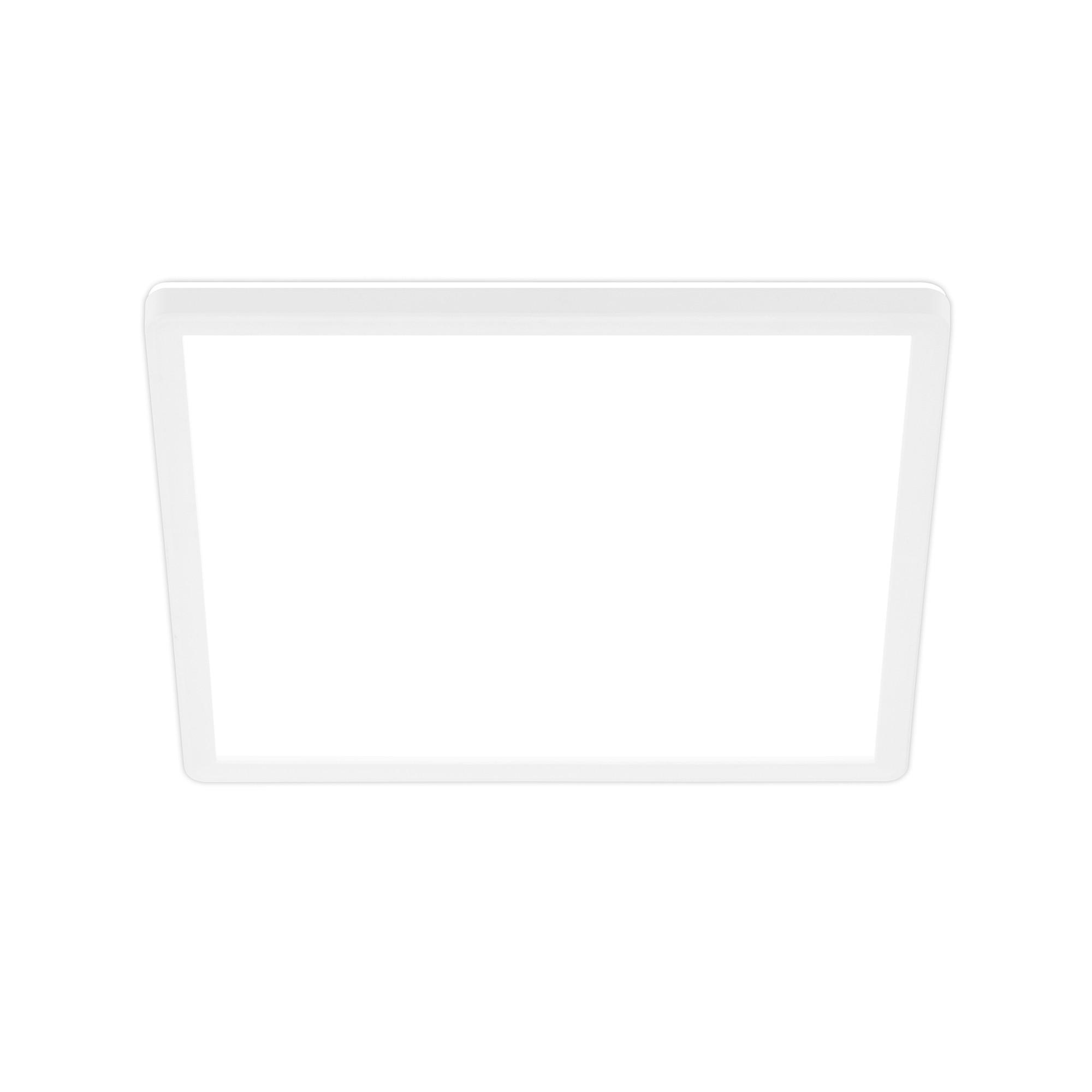 LED-DECKENLEUCHTE Tava A 29/29/3 cm   - Weiß, Basics, Kunststoff (29/29/3cm)