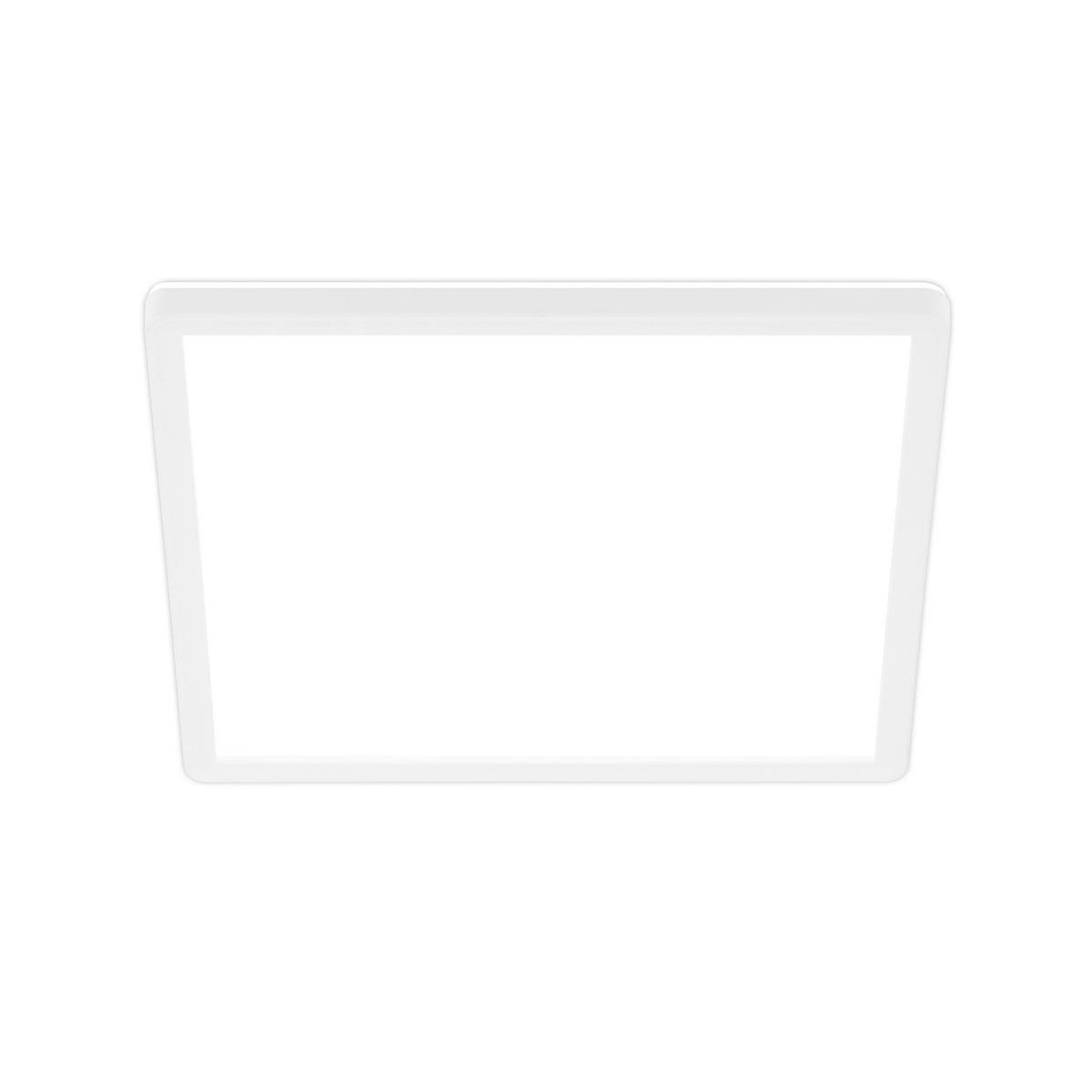 LED-DECKENLEUCHTE Tava A 29/29/3 cm   - Weiß, Basics, Kunststoff (29/29/3cm)