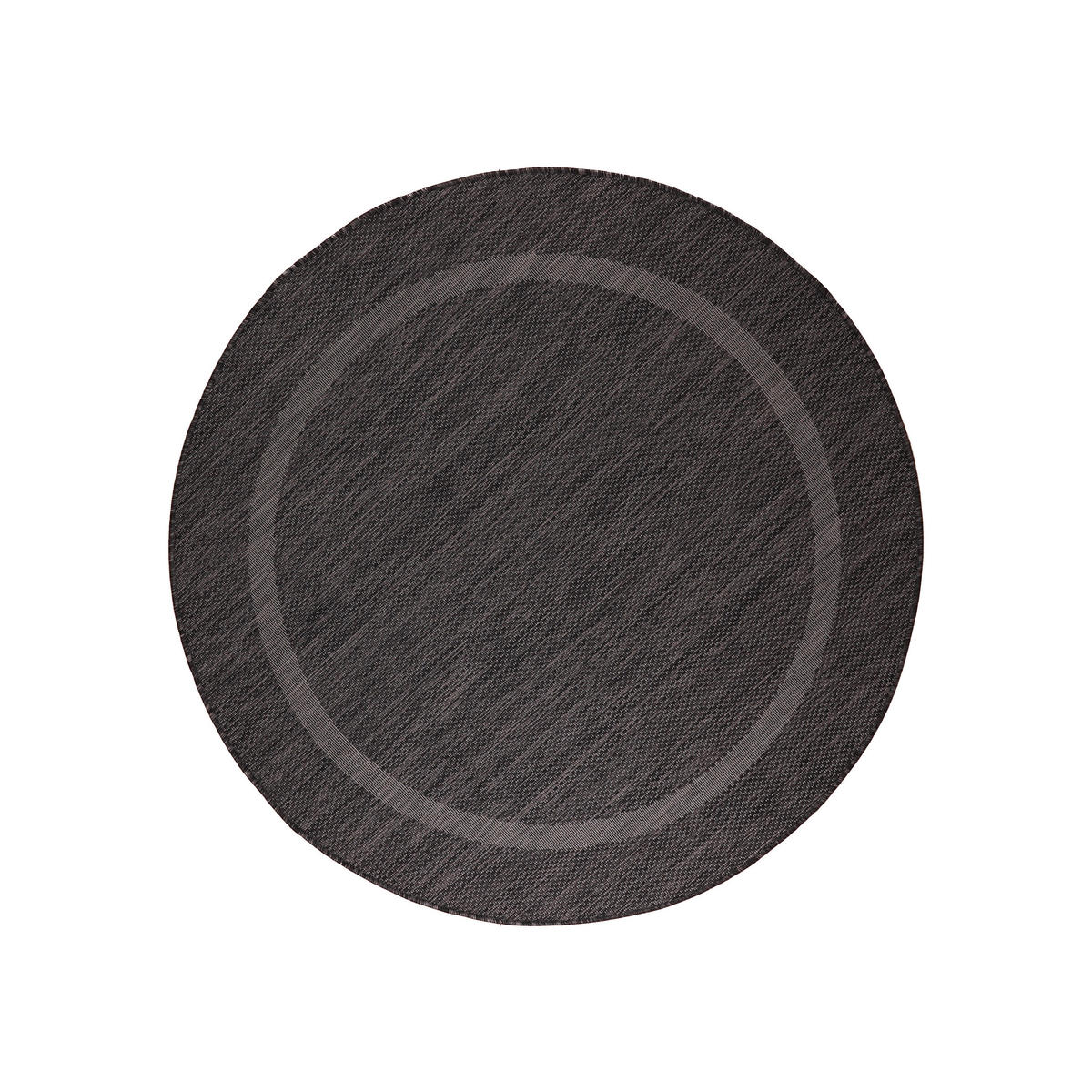FLACHWEBETEPPICH 200/200 cm Relax Schwarz  - Schwarz, Basics, Textil (200/200cm) - Novel