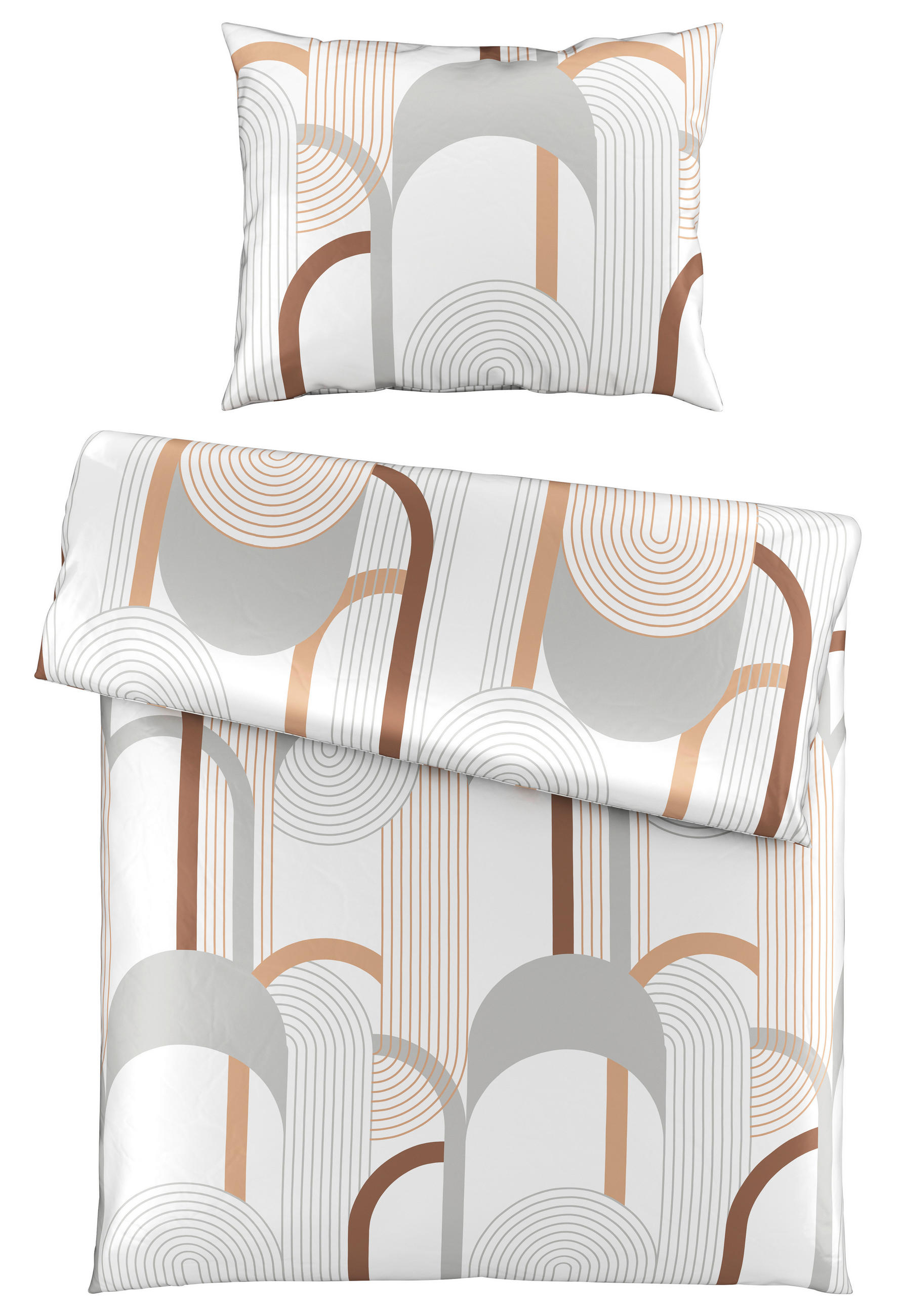POSTEĽNÁ BIELIZEŇ, satén, biela, 140/200 cm - biela, Trend, textil (140/200cm) - Novel