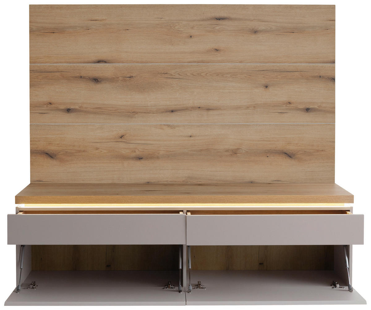 WOHNWAND  in Kaschmir  180/164/40 cm  - Kaschmir, Design, Holzwerkstoff (180/164/40cm) - Livetastic