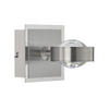 LED-WANDLEUCHTE Cluedo 12/12/12 cm   - Silberfarben, Trend, Metall (12/12/12cm) - Fischer & Honsel