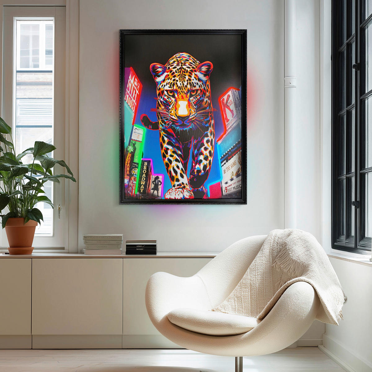 LED OBRAZ - vícebarevná, Lifestyle, kompozitní dřevo (70/100cm) - Reinders!