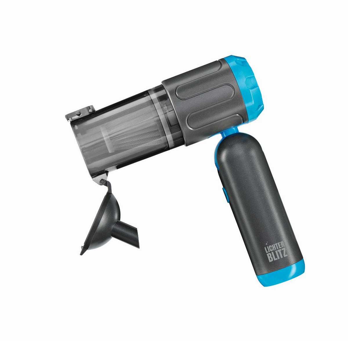 AKKU-HANDSTAUBSAUGER  - Blau/Grau, Basics, Kunststoff (21,5/6,5/20,8cm) - Lichterblitz