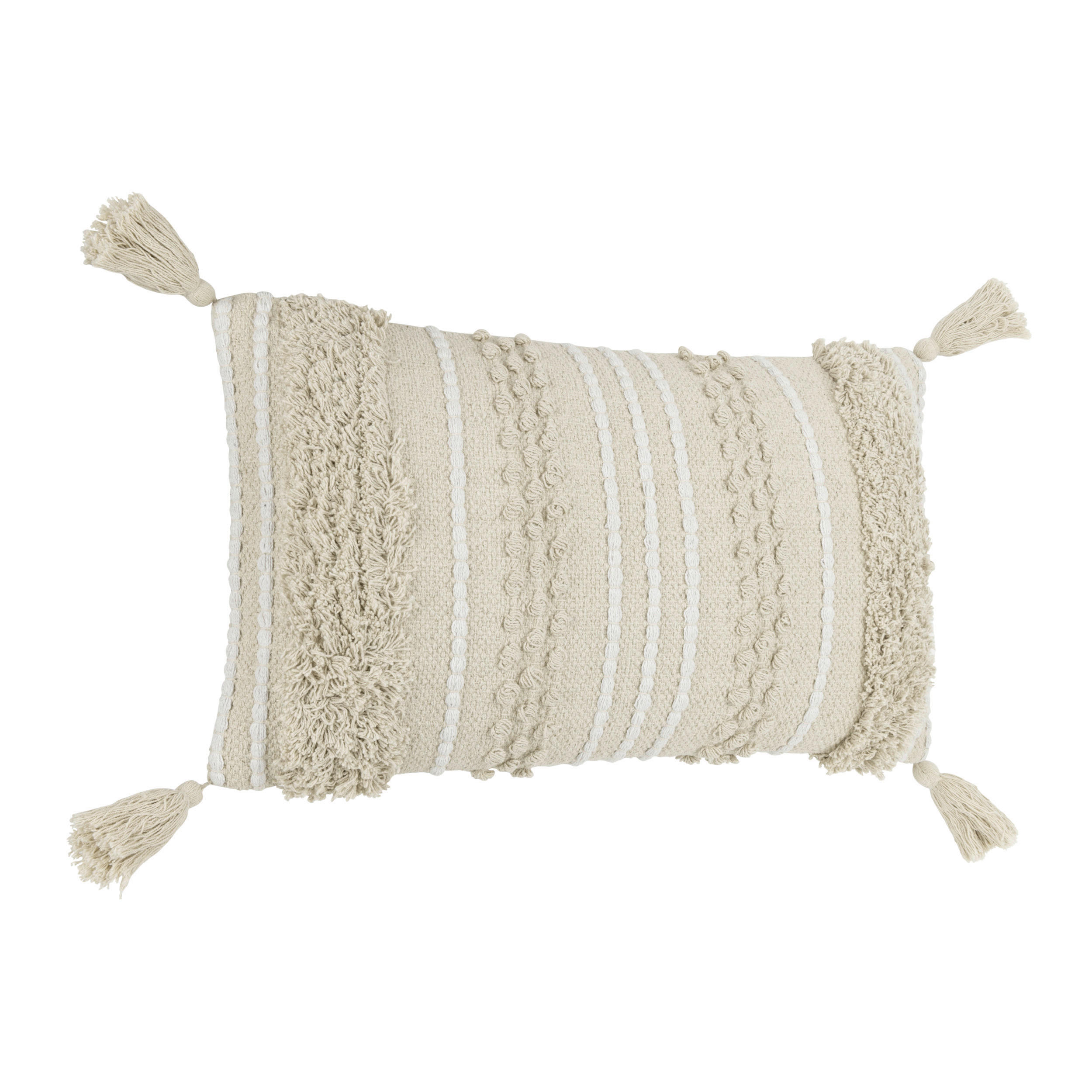 ZIERKISSEN  30/50 cm   - Naturfarben/Weiß, Basics, Textil (30/50cm) - Eglo