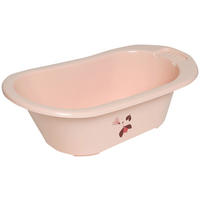 BABYBADEWANNE SWEET BUTTERFLY  - Altrosa, Basics, Kunststoff (86/44/32cm) - Bebe Jou