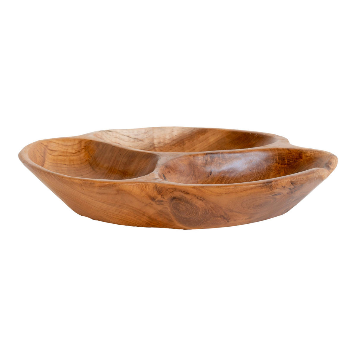 OBSTSCHALE  - Teakfarben, Design, Holz (30/5/30cm)