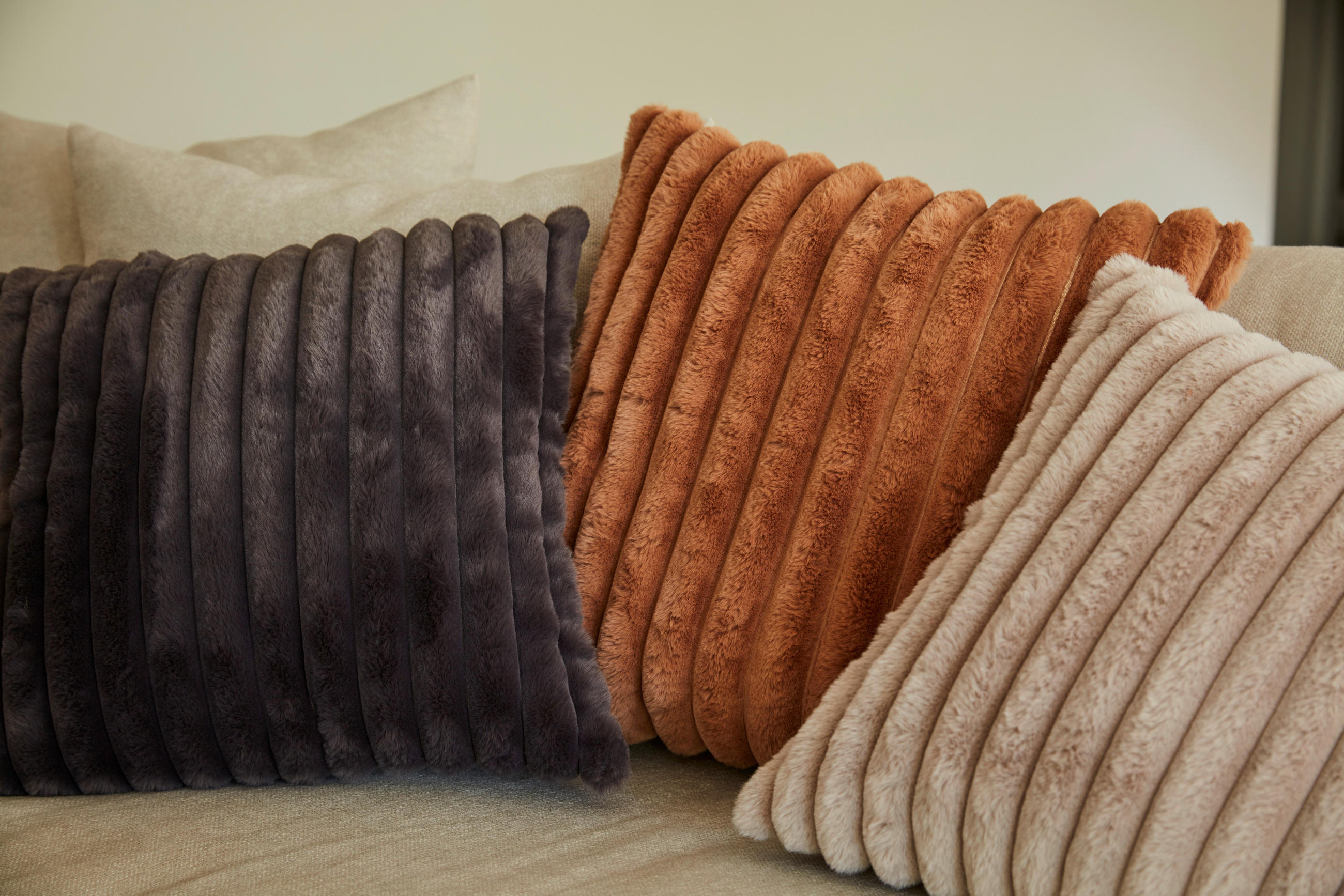 PÄLSKUDDE   45/8/45 cm  - antracit, Basics, textil (45/8/45cm)