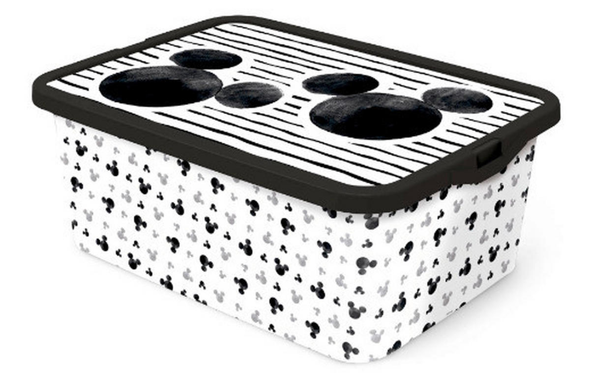 AUFBEWAHRUNGSBOX Mickey Mouse  - Weiß, Basics, Kunststoff (40/30/15,5cm) - Disney