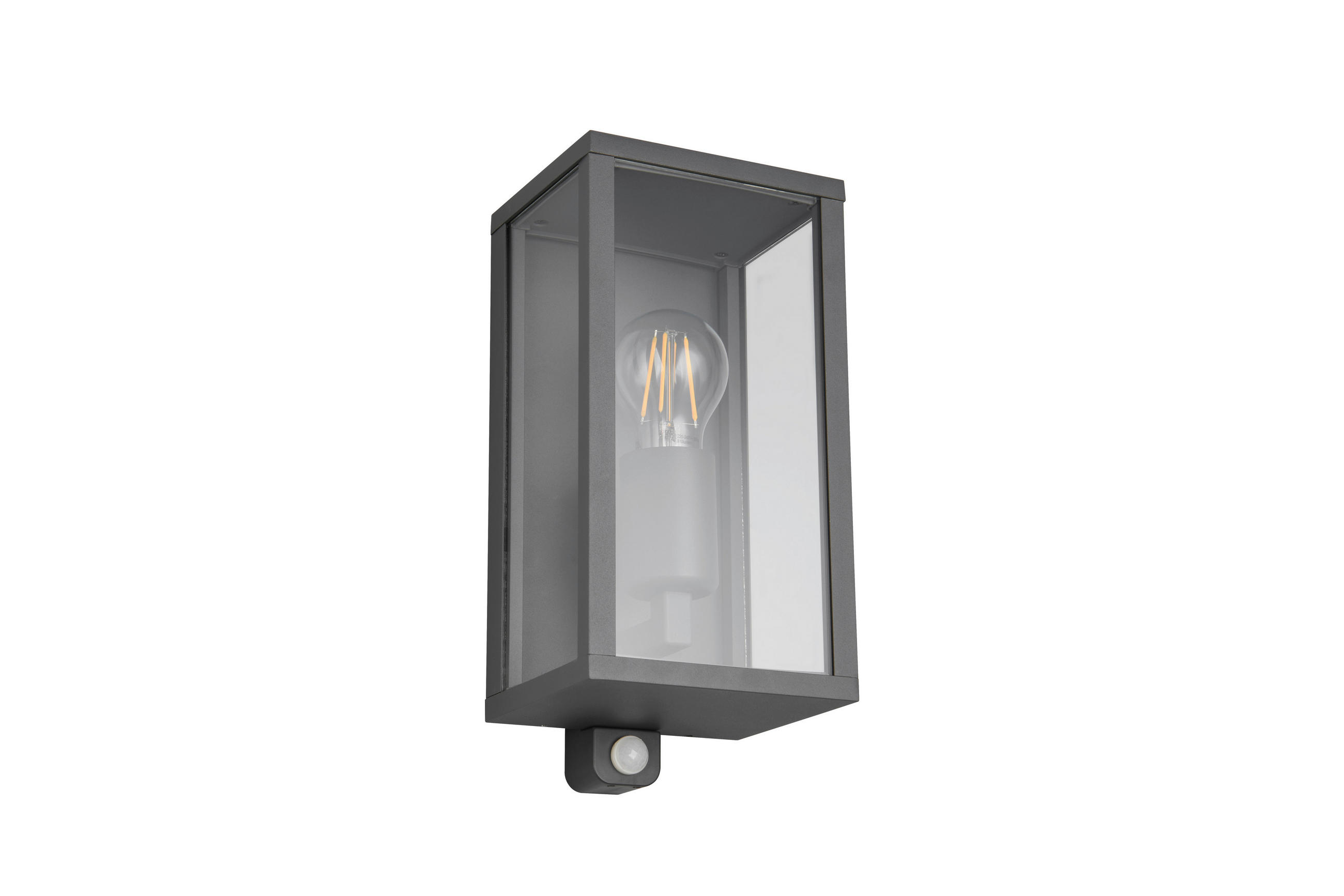 VÄGGLAMPA FÖR UTOMHUS 14/29 cm   - antracit/transparent, Basics, metall/glas (14/29cm)