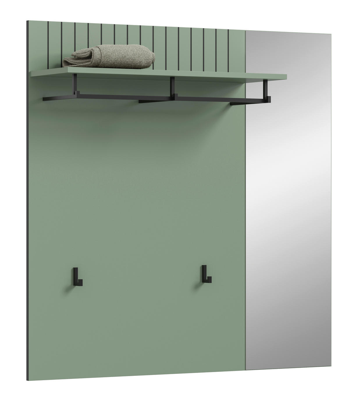 GARDEROBENPANEEL  in 106/106/27 cm  - Graugrün, Design, Holzwerkstoff (106/106/27cm) - MID.YOU