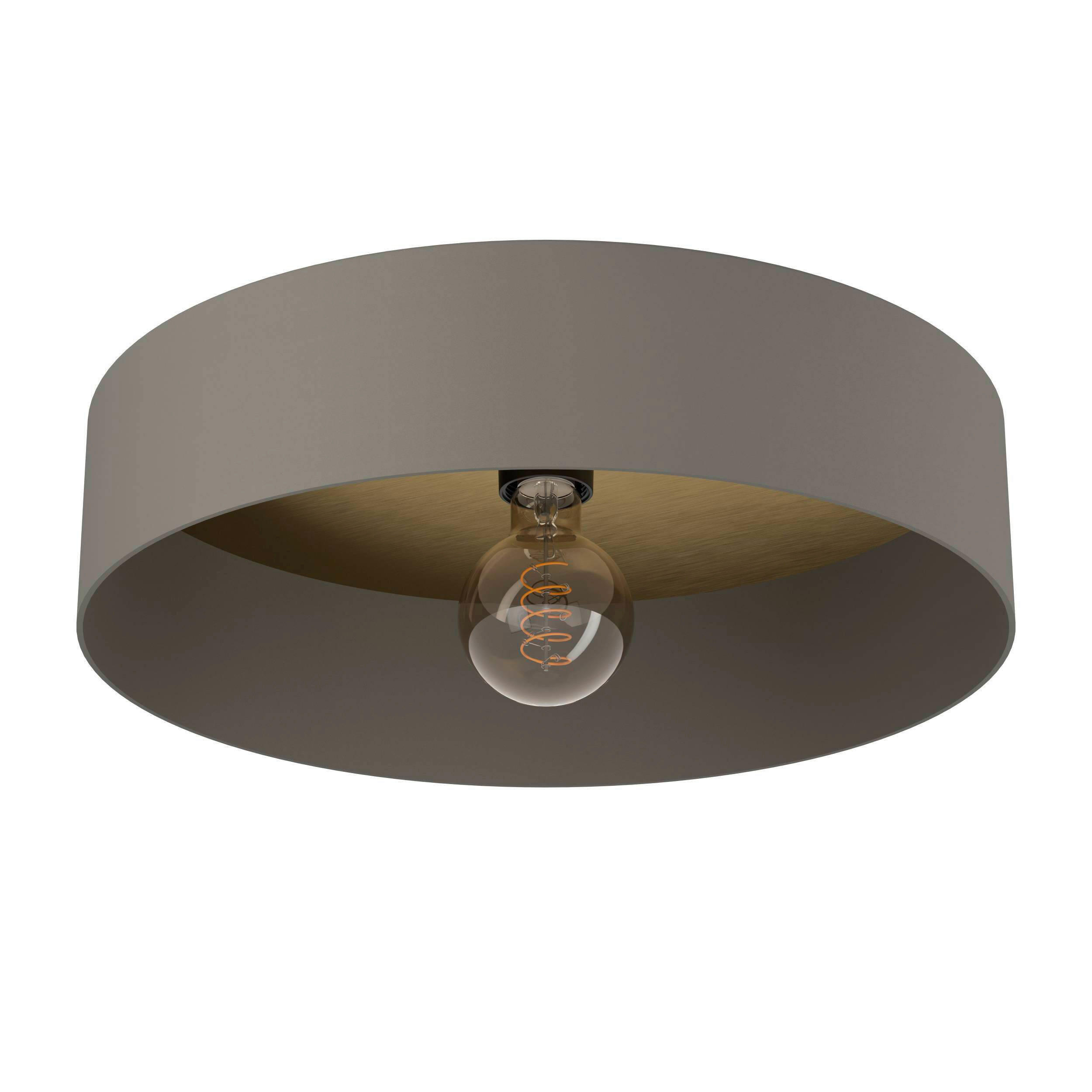 DECKENLEUCHTE 42/16 cm   - Messingfarben/Braun, KONVENTIONELL, Holz/Metall (42/16cm) - Eglo