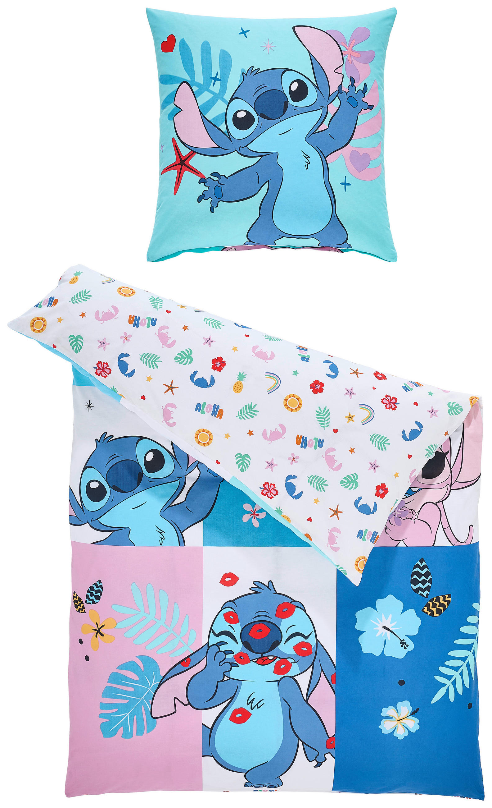 WENDEBETTWÄSCHE 2-teilig Renforcé 135/200 cm  - Multicolor, Textil (135/200cm) - Disney