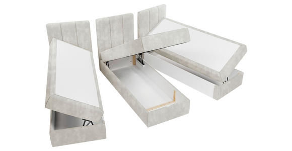 FAMILIENBETT - Beige/Schwarz, Design, Holzwerkstoff/Kunststoff (270/200cm) - Esposa