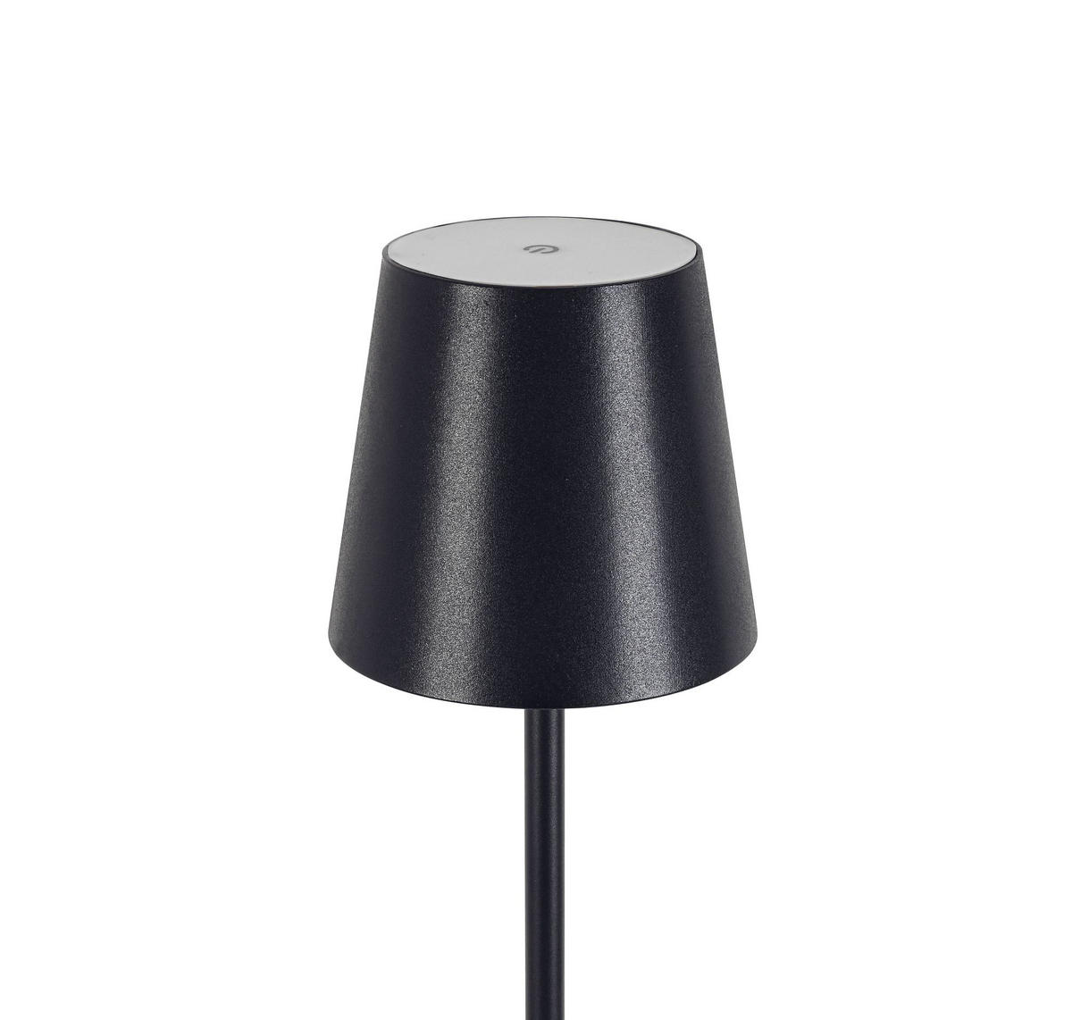 AKKU-STEHLEUCHTE 22/130 cm    - Schwarz, KONVENTIONELL, Kunststoff/Metall (22/130cm) - Novel