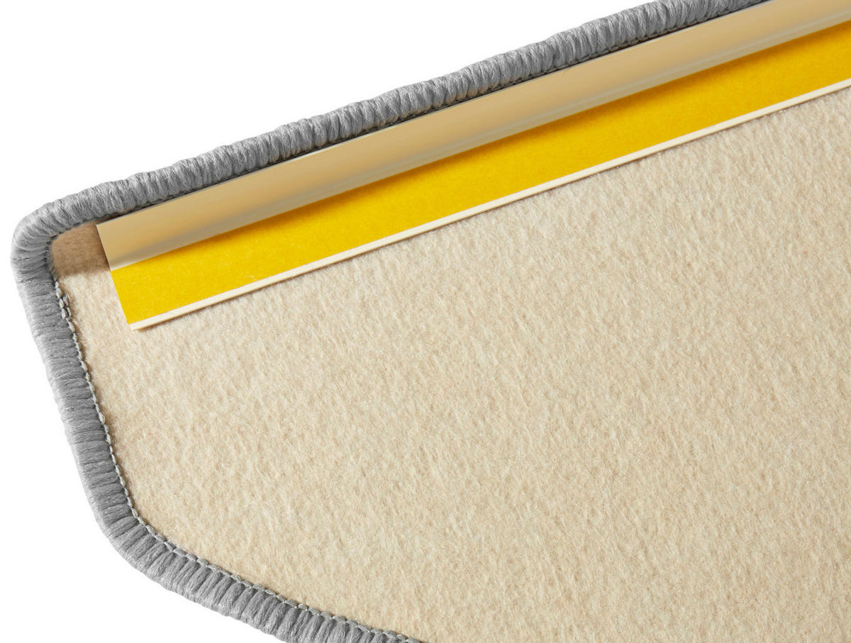 FUßMATTE   Hellgrau  - Hellgrau, Basics, Kunststoff (23/0,7/65cm) - Hanse Home