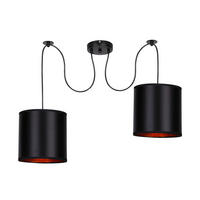 PENDELLEUCHTE Candida 100/100 cm   - Schwarz, Design, Kunststoff/Metall (100/100cm)