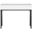 KONSOLENTISCH Schwarz, Weiß  - Schwarz/Weiß, Design, Holzwerkstoff/Metall (100/35/77cm) - Hom`in