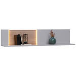 WANDBOARD furniert Eichefarben, Hellgrau  - Eichefarben/Hellgrau, Design, Holzwerkstoff (150/30,4/24cm) - Dieter Knoll