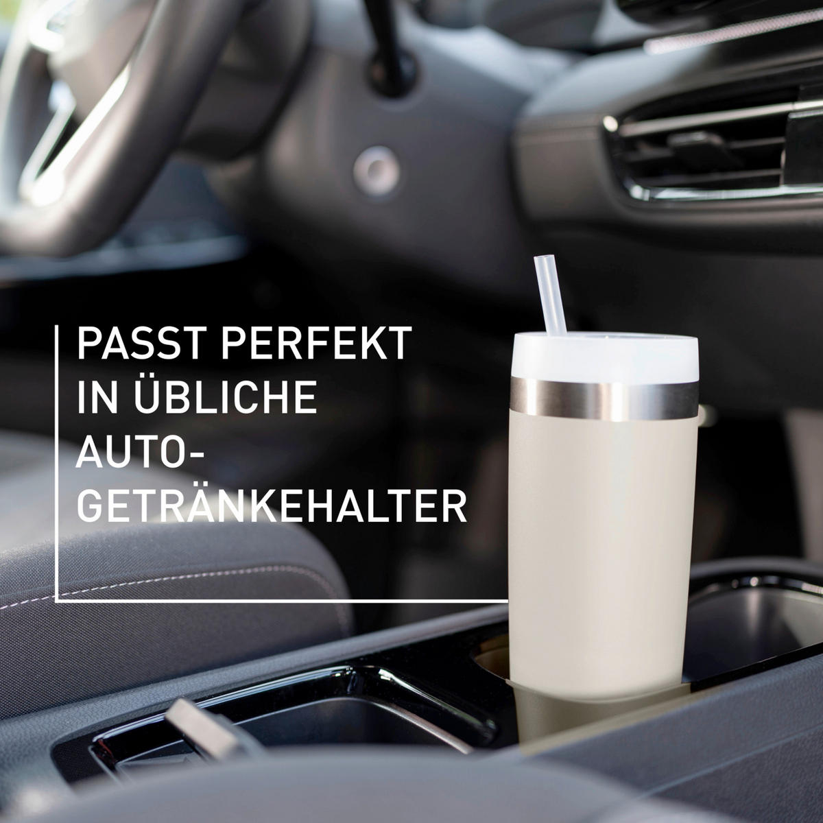 THERMOBECHER Cool 0,5L L  - Hellgrau, Basics, Metall (8/8/25,47cm) - Emsa