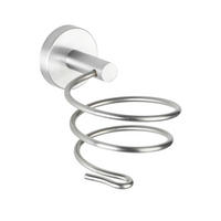 HAARTROCKNERHALTER  - Edelstahlfarben, Basics, Metall (9/8,5/13,5cm) - Wenko