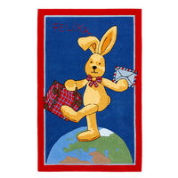 KINDERTEPPICH 150/220 cm Felix der Hase  - Blau, Trend, Naturmaterialien/Textil (150/220cm)