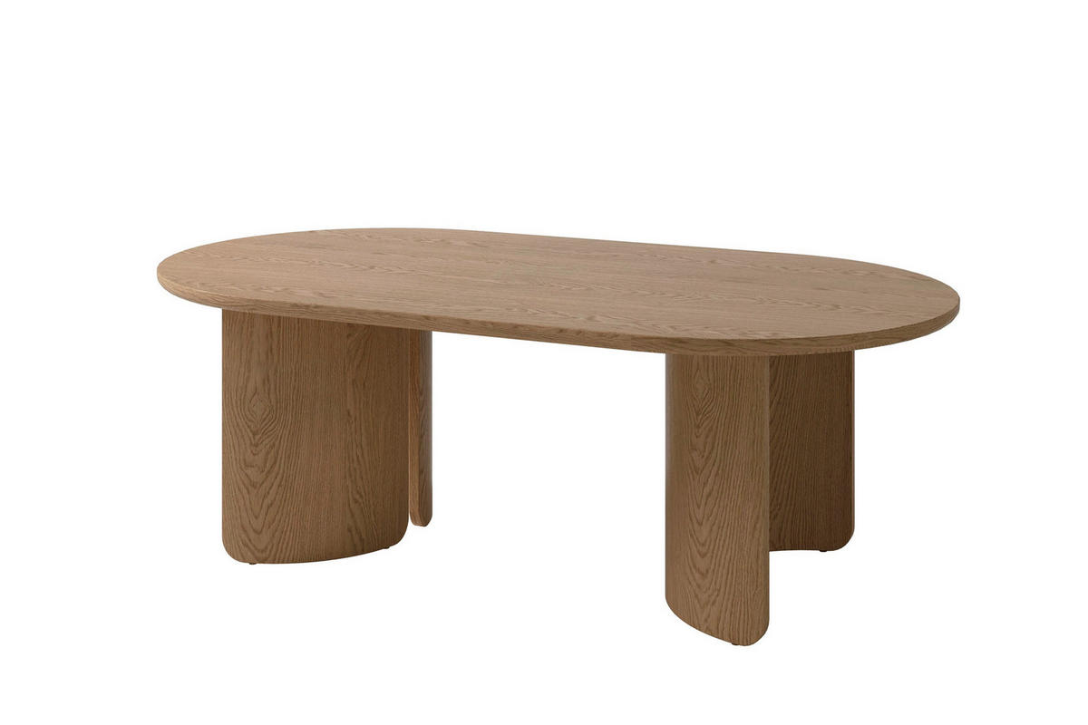 COUCHTISCH 110/60/41 cm Holzwerkstoff einfacher Aufbau, 2 in 1 Gestell  - Eichefarben, Modern, Holzwerkstoff (110/60/41cm) - MID.YOU
