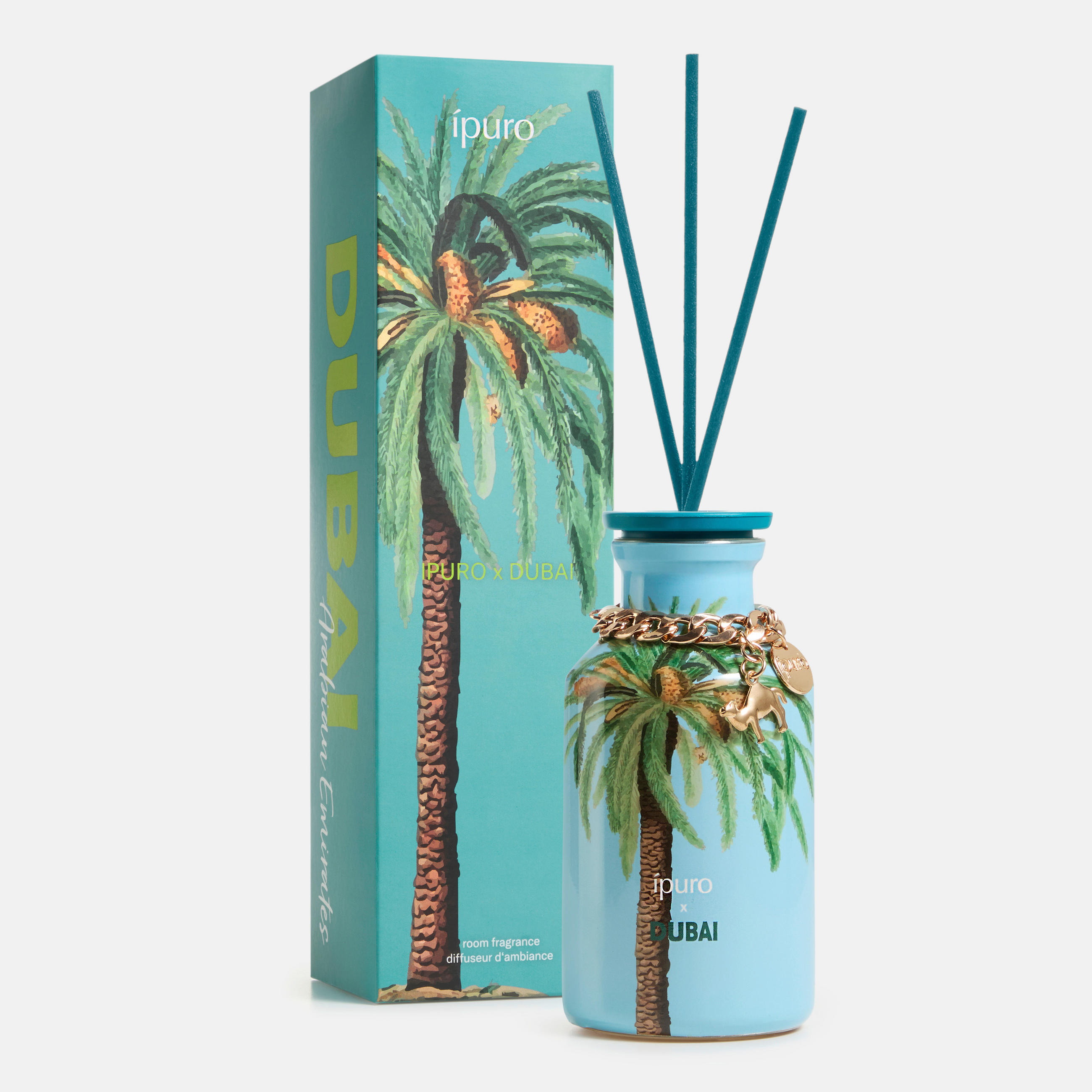 RAUMDUFT  - Pastellgrün, Basics, Glas (8/8/30cm) - Ipuro