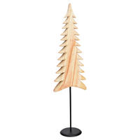 DEKOBAUM  - Naturfarben, Basics, Holz/Metall (18,0/70,0/12,0cm) - X-Mas