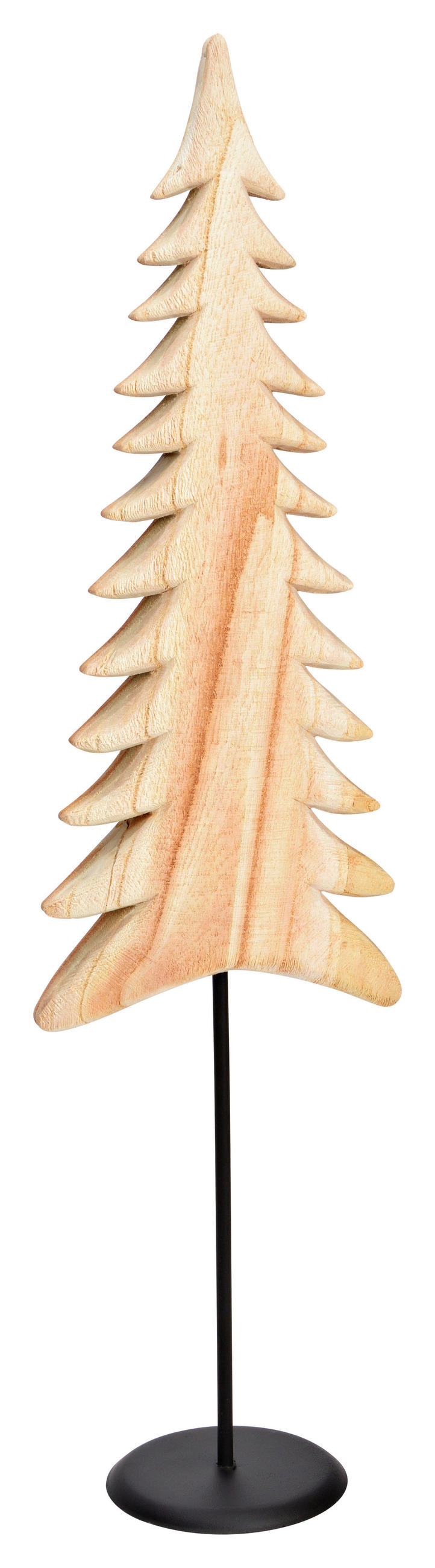 DEKOBAUM  - Naturfarben, Basics, Holz/Metall (18,0/70,0/12,0cm) - X-Mas