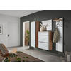 SCHUHKIPPER  in 84/102/31 cm  - Weiss/Eichefarben, Design, Glas/Holz (84/102/31cm) - Dieter Knoll