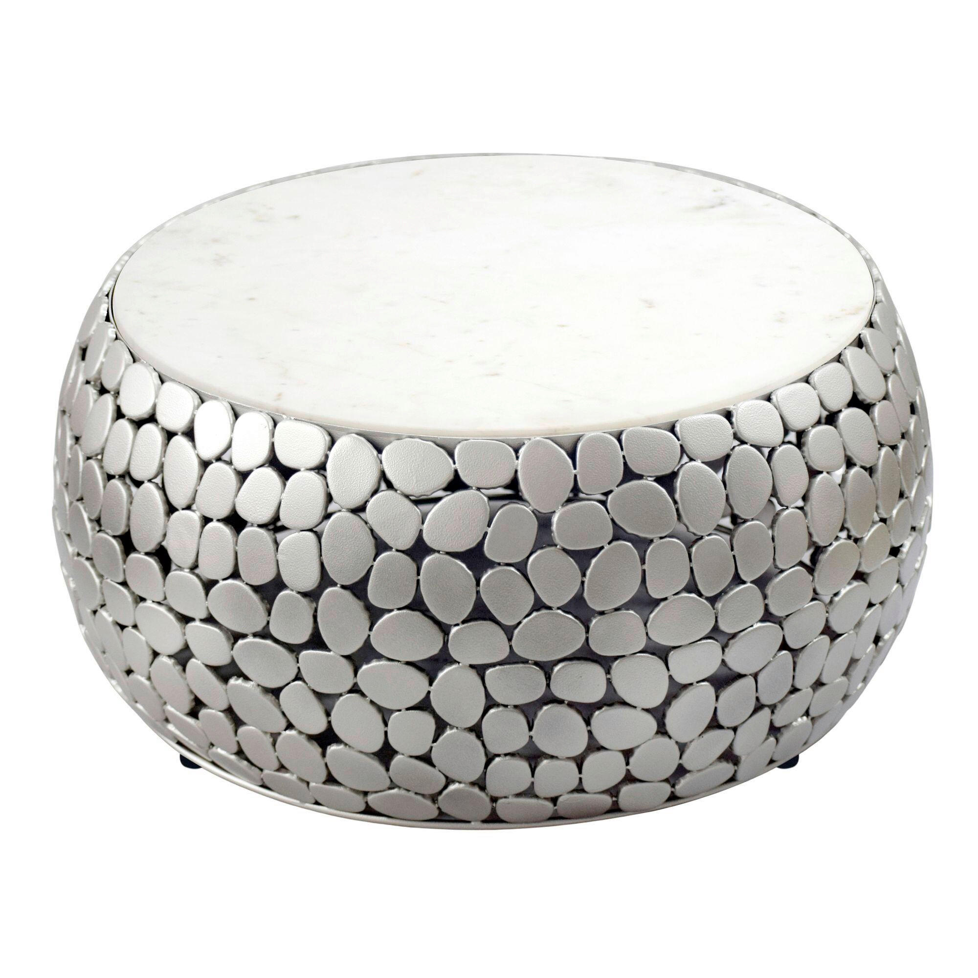 Livetastic KONFERENČNÍ STOLEK, barvy stříbra, kov, 66/32/66 cm