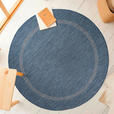 FLACHWEBETEPPICH 120/120 cm Relax  - Blau, Basics, Textil (120/120cm) - Novel