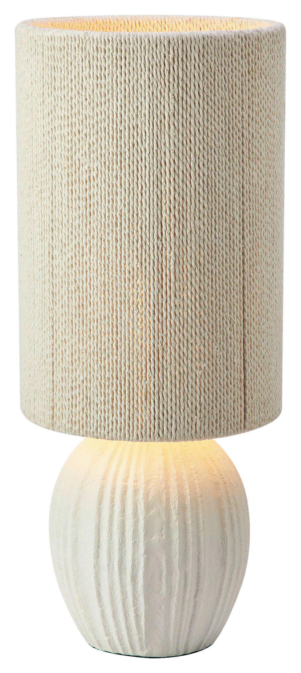 TISCHLEUCHTE VIELA 20/48 cm   - Beige/Weiß, Basics, Textil/Metall (20/48cm) - Markslöjd