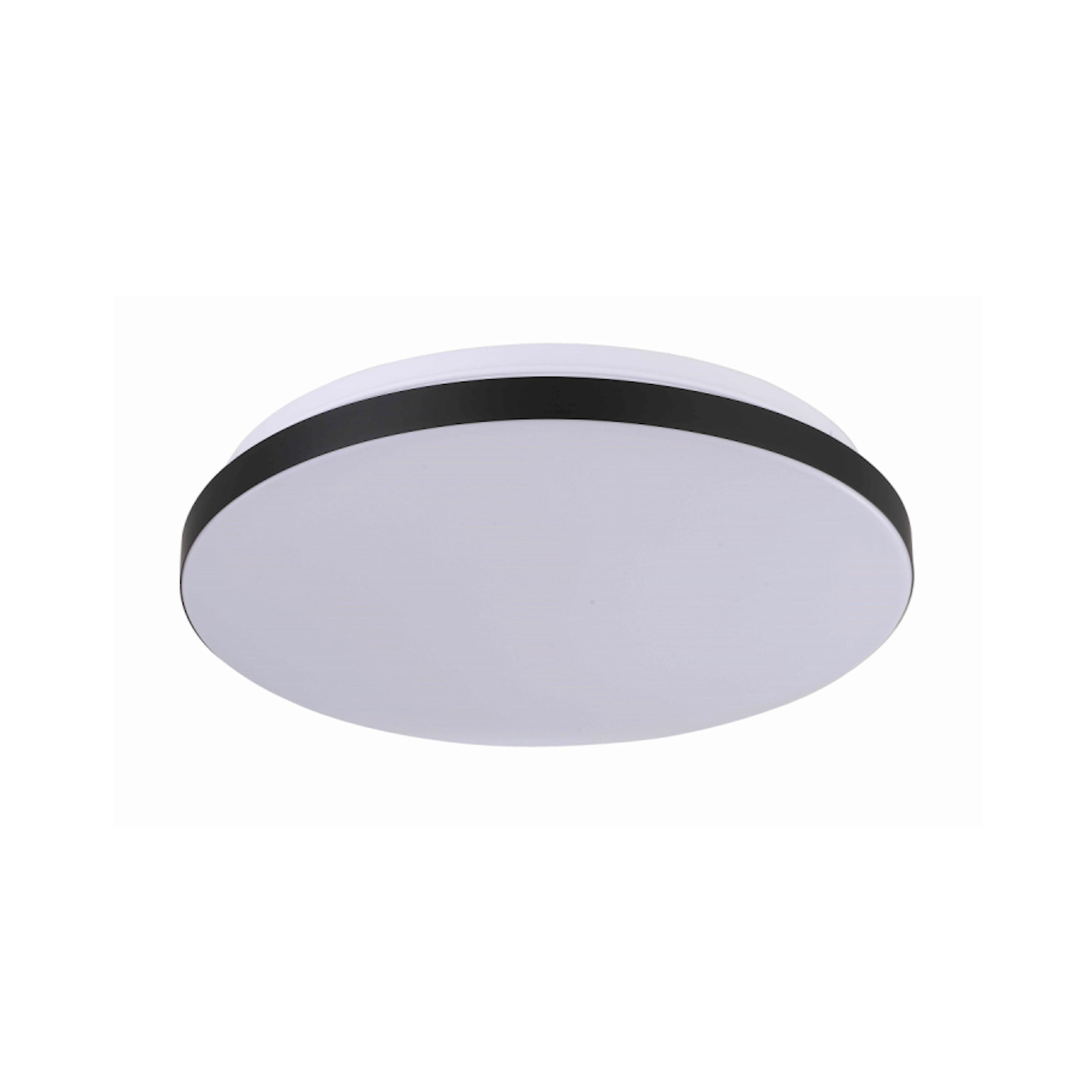 LED-DECKENLEUCHTE Babilon  6.5/38/38 cm  - Schwarz, Design, Kunststoff (6.5/38/38cm)