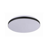 LED-DECKENLEUCHTE Babilon  6.5/38/38 cm  - Schwarz, Design, Kunststoff (6.5/38/38cm)
