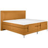 BOXSPRINGBETT 180/200 cm  in Orange  - Alufarben/Orange, Design, Textil/Metall (180/200cm) - Welnova
