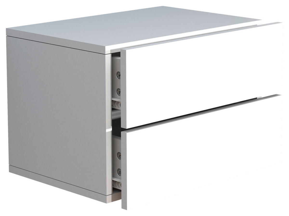 NACHTKÄSTCHEN 45/30/32 cm  in Weiß  - Weiß, MODERN, Holzwerkstoff (45/30/32cm) - MID.YOU