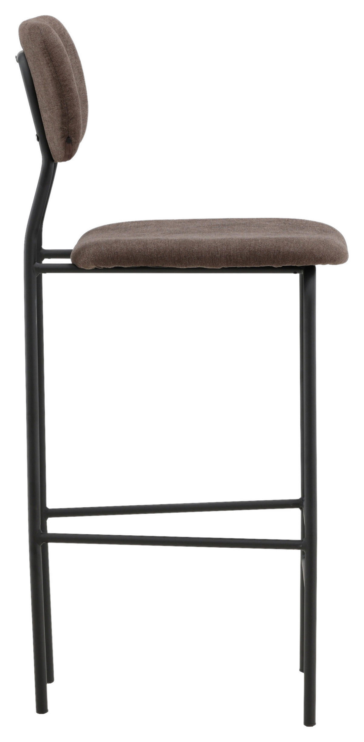 BARHOCKER-SET in Braun  - Braun, Design, Textil/Metall (47/105/49cm) - Livetastic