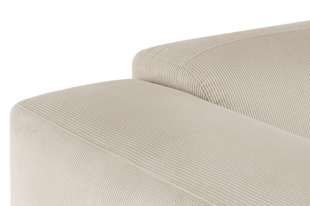 HÖRNSOFFA i manchester beige  - beige/svart, Design, textil/plast (304/200cm) - MID.YOU