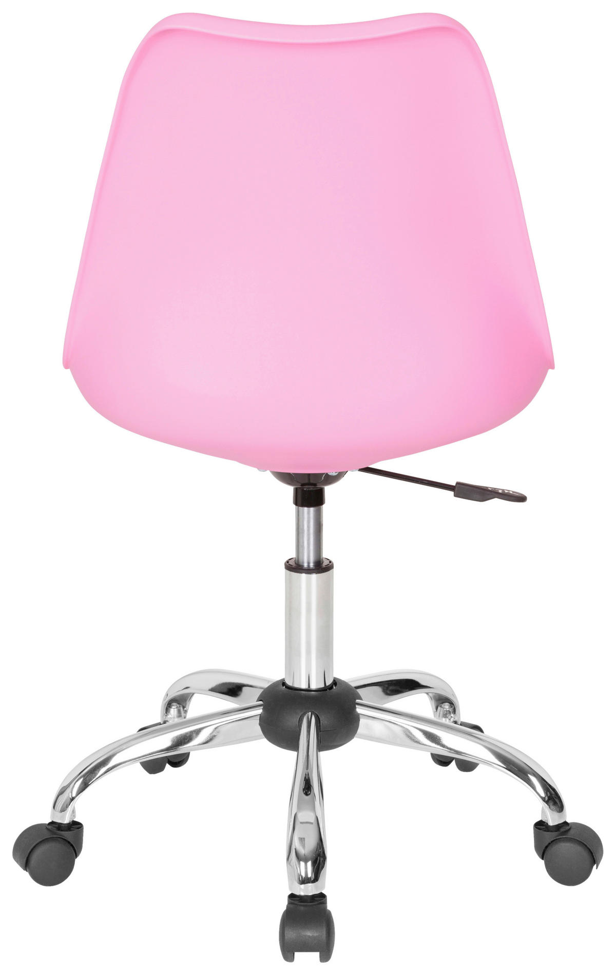 SNURRSTOL  i läderimitation pink  - pink, Modern, metall/textil (48/86/54cm) - MID.YOU
