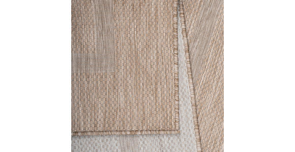 FLACHWEBETEPPICH 120/120 cm Relax  - Beige, Basics, Textil (120/120cm) - Novel