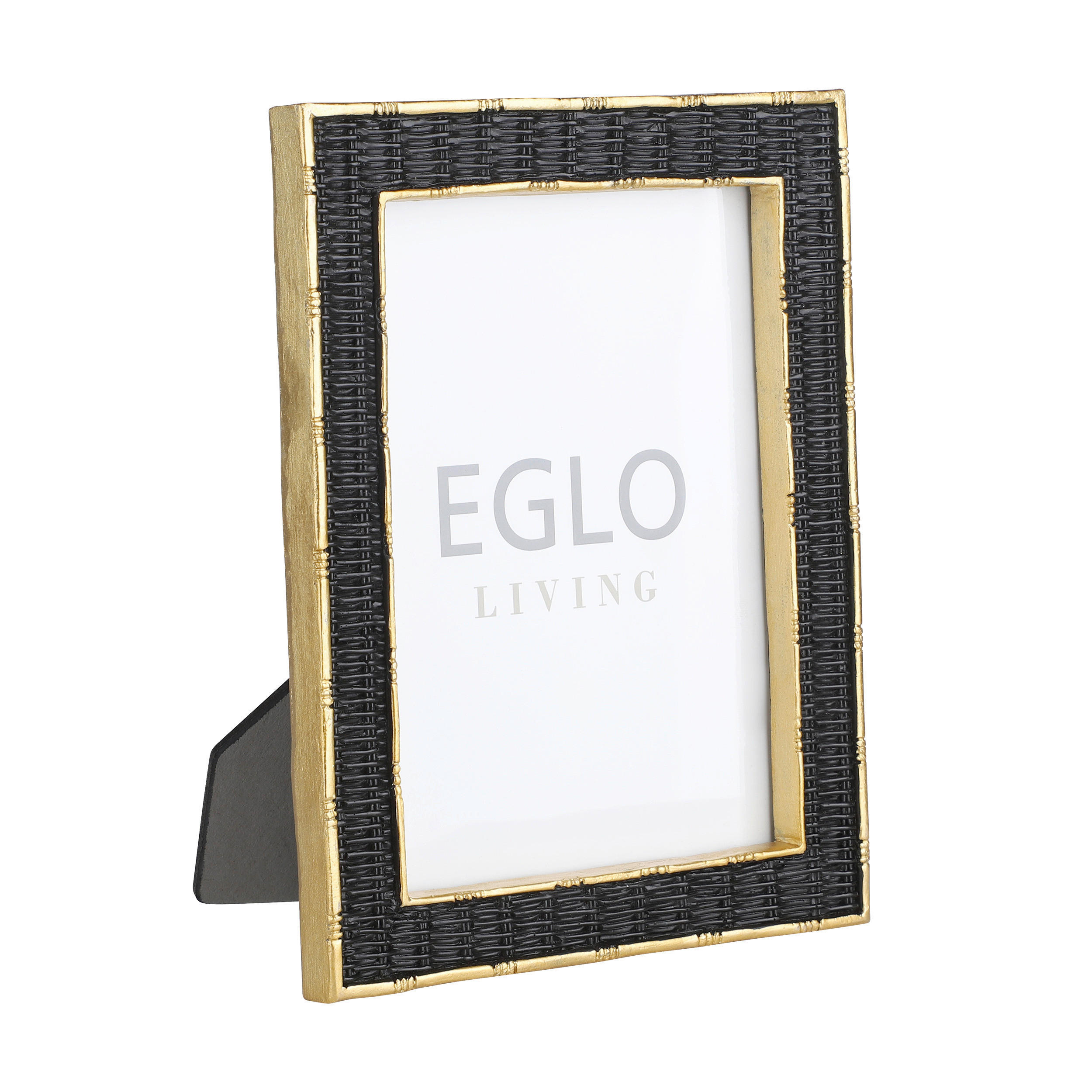 BILDERRAHMEN 16,8/2/21,5 cm  - Goldfarben/Schwarz, Trend, Glas/Kunststoff (16,8/2/21,5cm) - Eglo