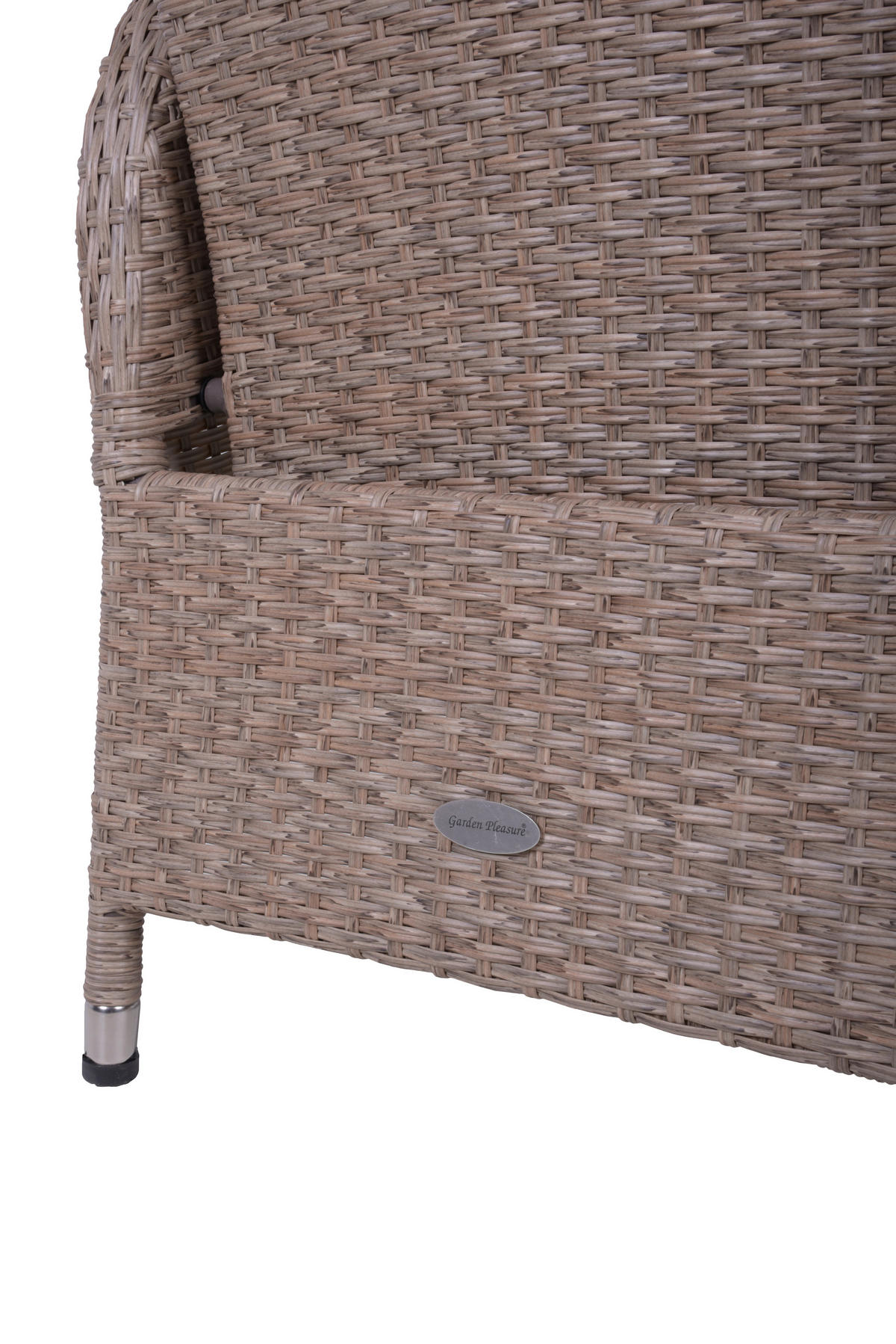 GARTENSTUHL-SET Aluminium Creme, Grau  - Creme/Braun, Basics, Kunststoff/Textil (68/109/60cm) - Gardenson
