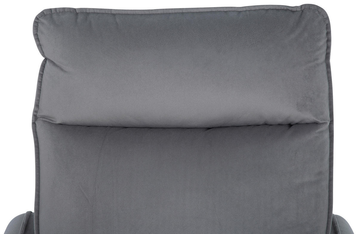 SEDACIA ZOSTAVA, textil, tmavosivá - tmavosivá, Konventionell, kov/textil (72/102/88cm) - P & B