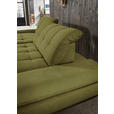 ECKSOFA in Mikrofaser Grün 198/290 cm - Schwarz/Grün, Design, Textil/Metall (198/290cm) - Xora