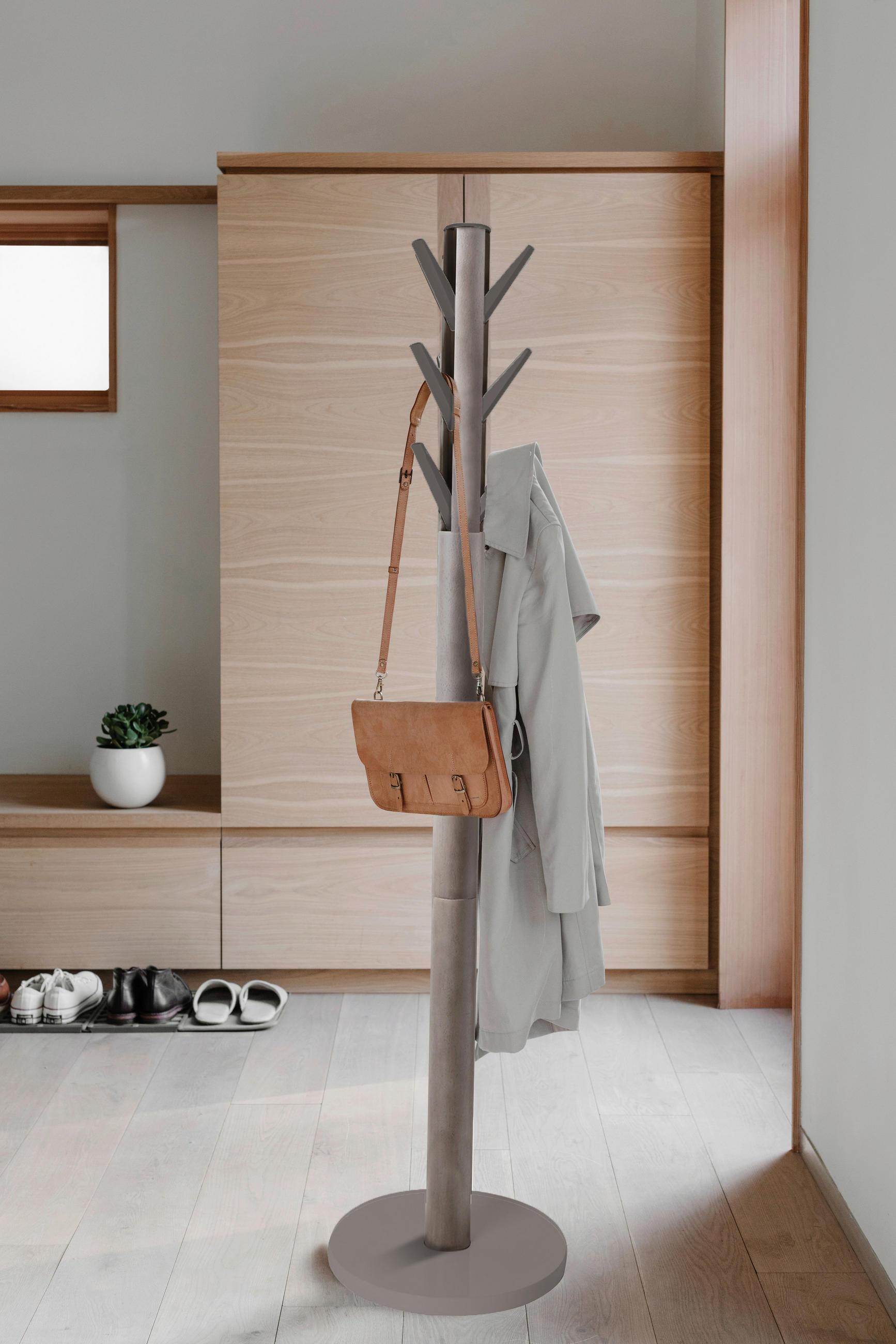 KLEIDERSTÄNDER in Grau 40/168/40 cm   - Grau, Basics, Holz (40/168/40cm) - Umbra
