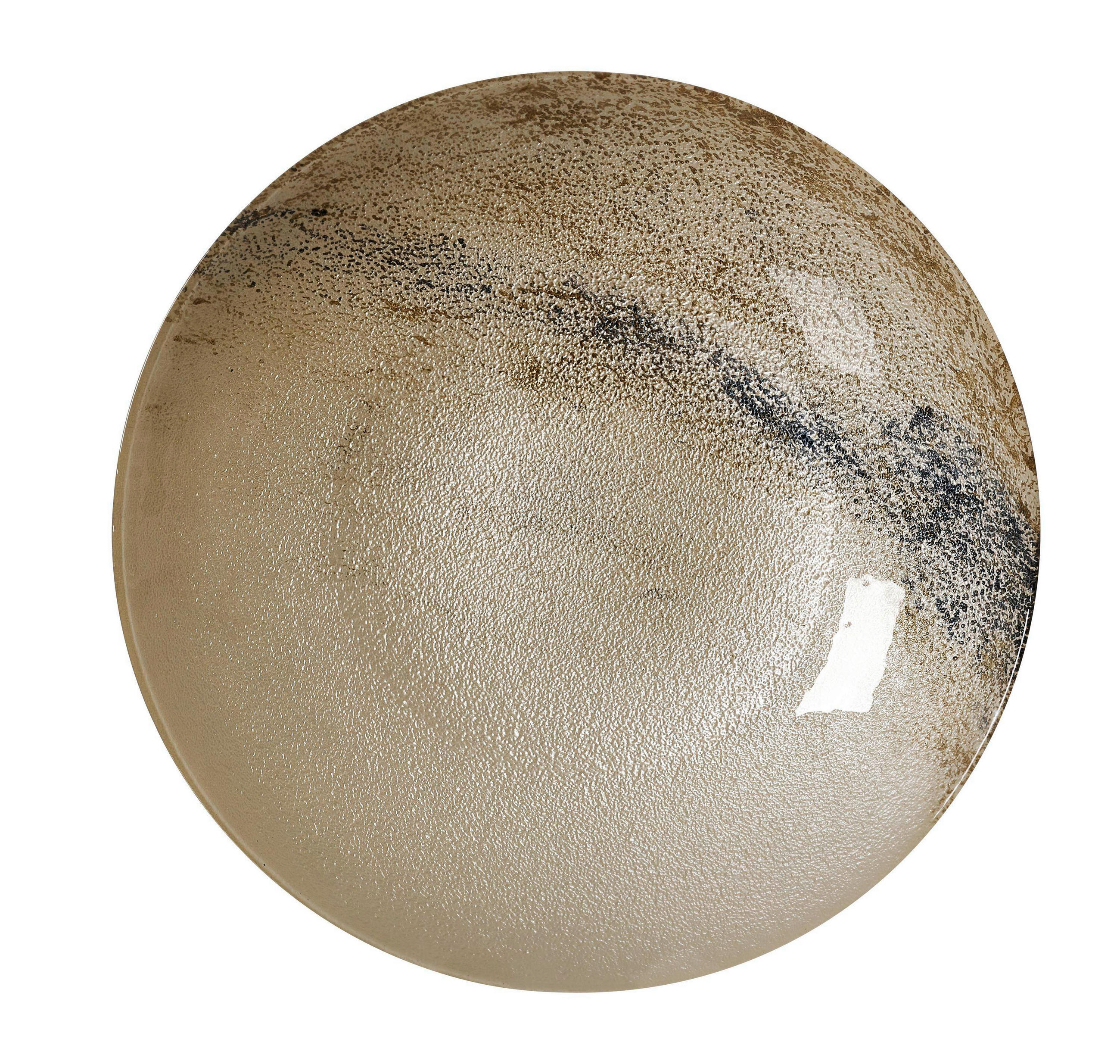 SCHALE Arezzo   - Braun/Weiß, Basics, Glas (33/33/6cm) - Ritzenhoff Breker