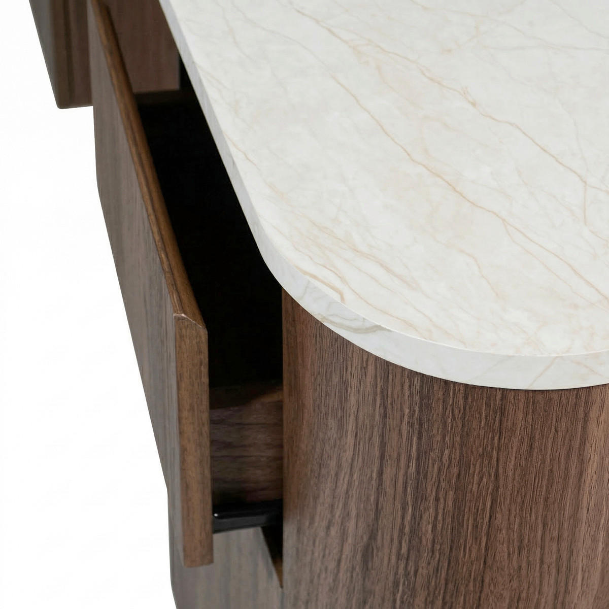 SCHREIBTISCH  Weiß, Walnussfarben  - Walnussfarben/Weiß, KONVENTIONELL, Holzwerkstoff (160/75/59cm) - MID.YOU